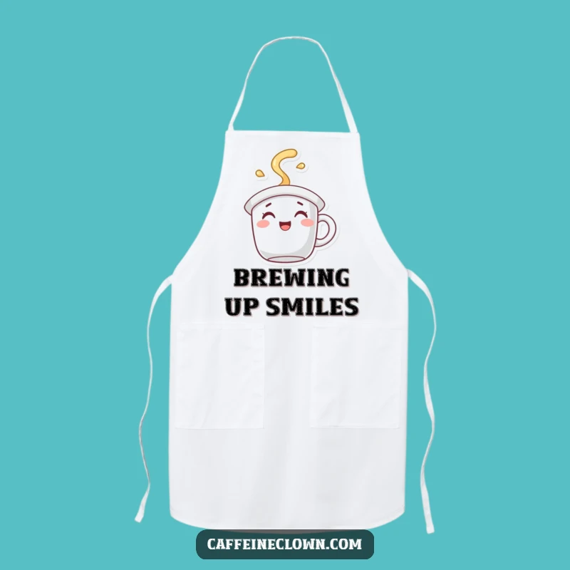Funny Coffee Mug Hat Apron: Joyful Steam Cooking for Messy Chefs