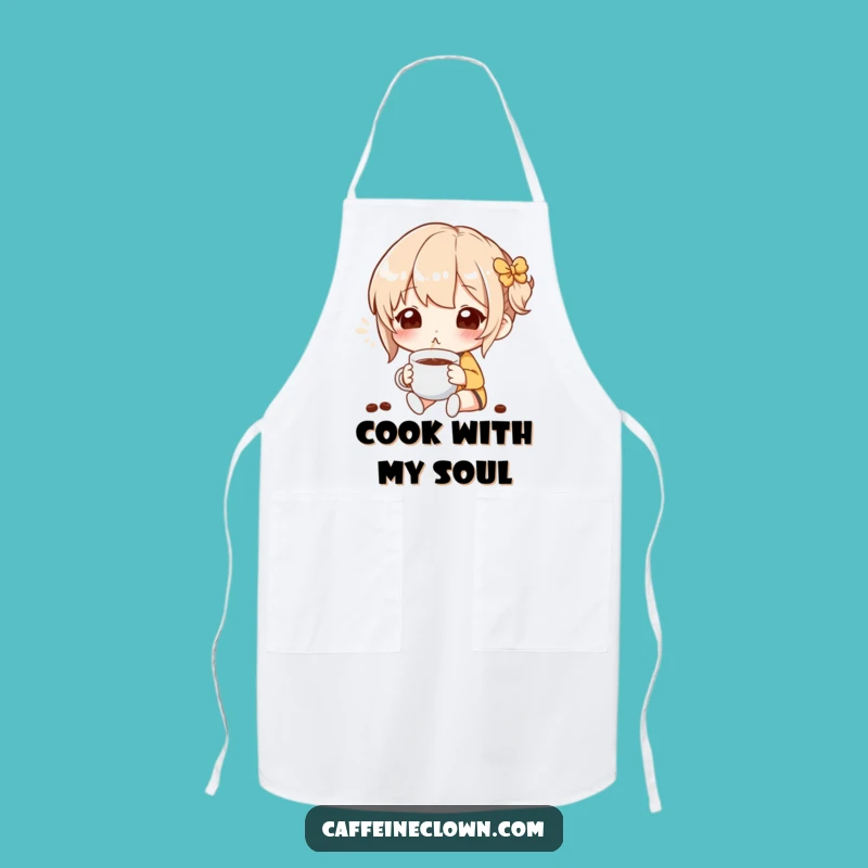 Funny Blissful Coffee Aroma Apron - Chef's Gift for Kitchen Coffee Lovers