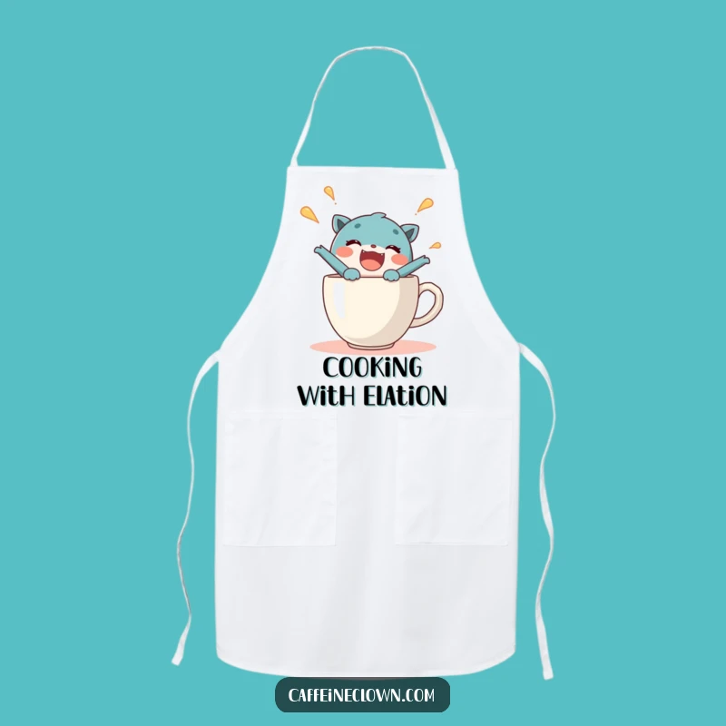 Funny Coffee Joy Burst Apron - Cook with Exuberance, Perfect Gift!