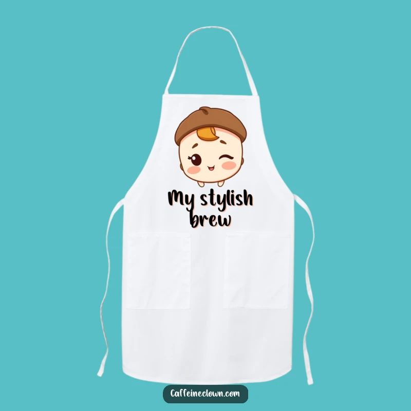 Funny Coffee Bean Hat Apron: Cook with a Wink and Coffee Flair