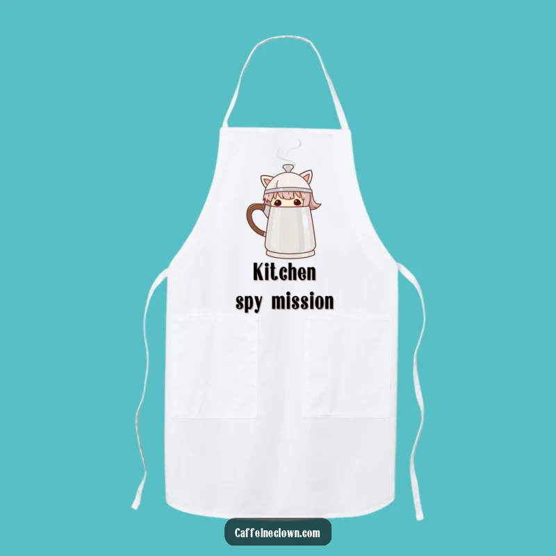 Funny Peek-a-Brew Coffee Pot Apron - Kitchen Gift for Coffee Lovers