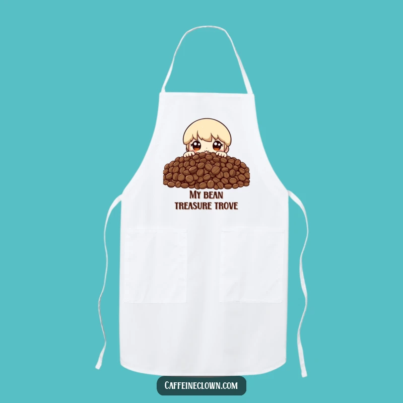 Funny Coffee Bean Mountain Apron: Cook with Excitement and Bean-tastic Flair!