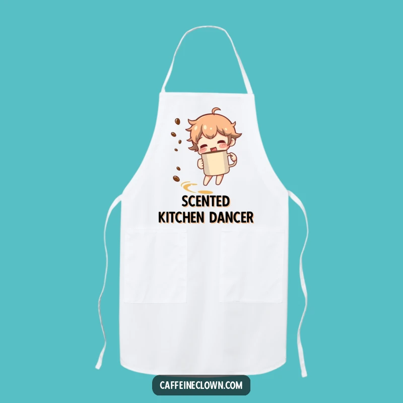 Funny Coffee Spin Apron - Chef Character Aroma Gift