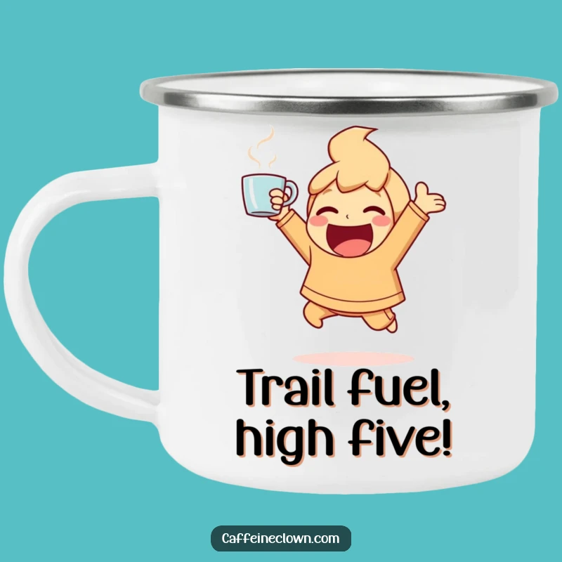 Adventure Funny Ecstatic Coffee Camping Mug: Energy Under the Stars