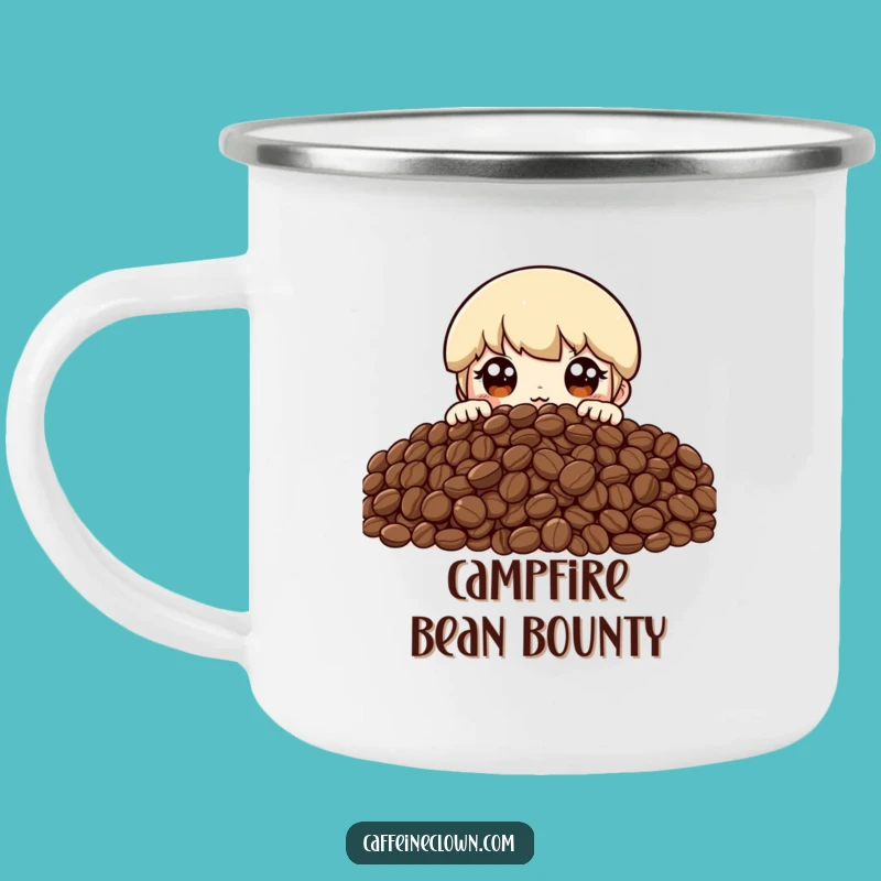 Funny Coffee Bean Mountain Camping Mug: Your Thrilling Brew Companion!