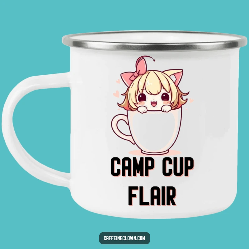 Durable Funny Adorable Coffee Cup Camping Mug: Artistic Adventures