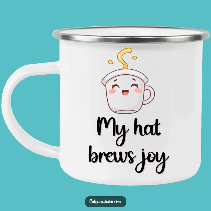 Adventure Funny Coffee Mug Hat Camping Mug: Outdoor Joyful Steam