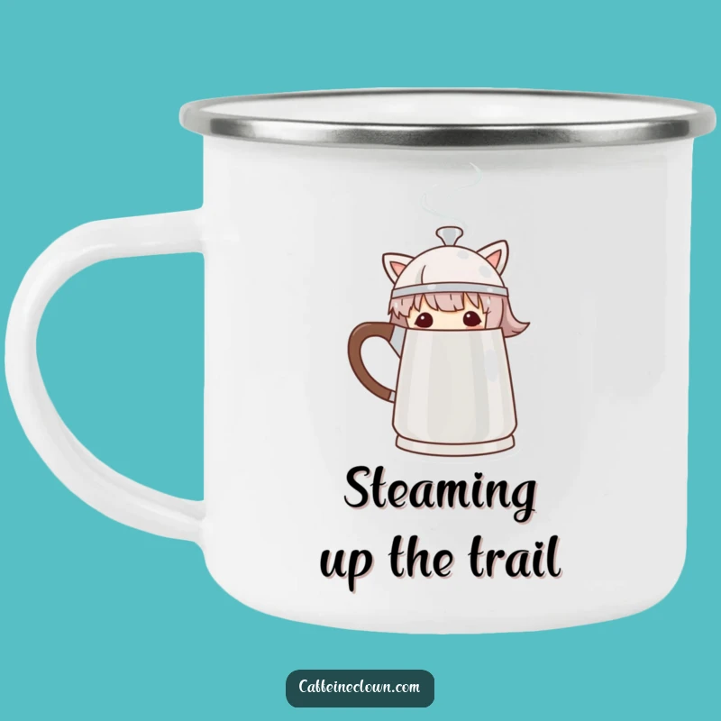 Funny Peek-a-Brew Coffee Pot Camping Mug - Outdoor Gift