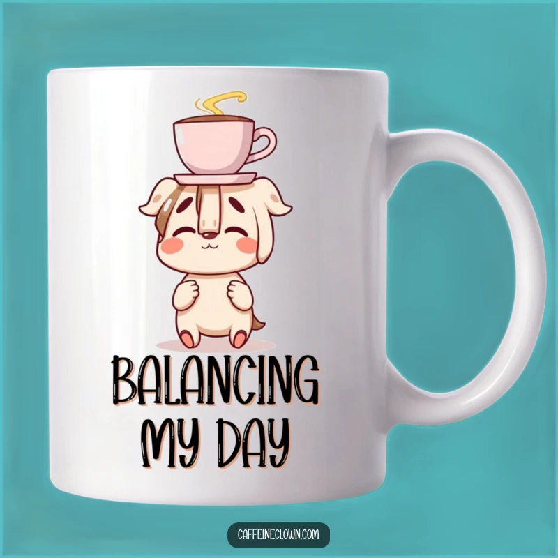 Funny Coffee Balance Mug: Clumsy Delight, Perfect Goofy Gift for Coffee Fans