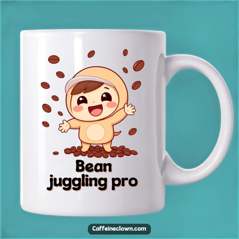 Funny Coffee Bean Juggling Mug: A Whimsical Gift for Coffee Lovers