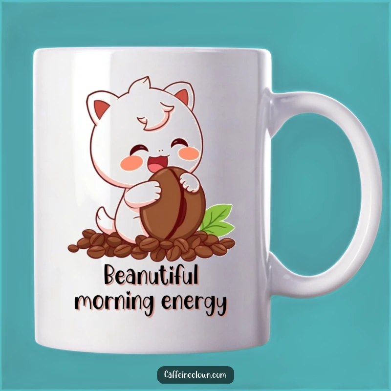 Funny Giggling Coffee Bean Mug - Adorable Gift for Coffee Lovers