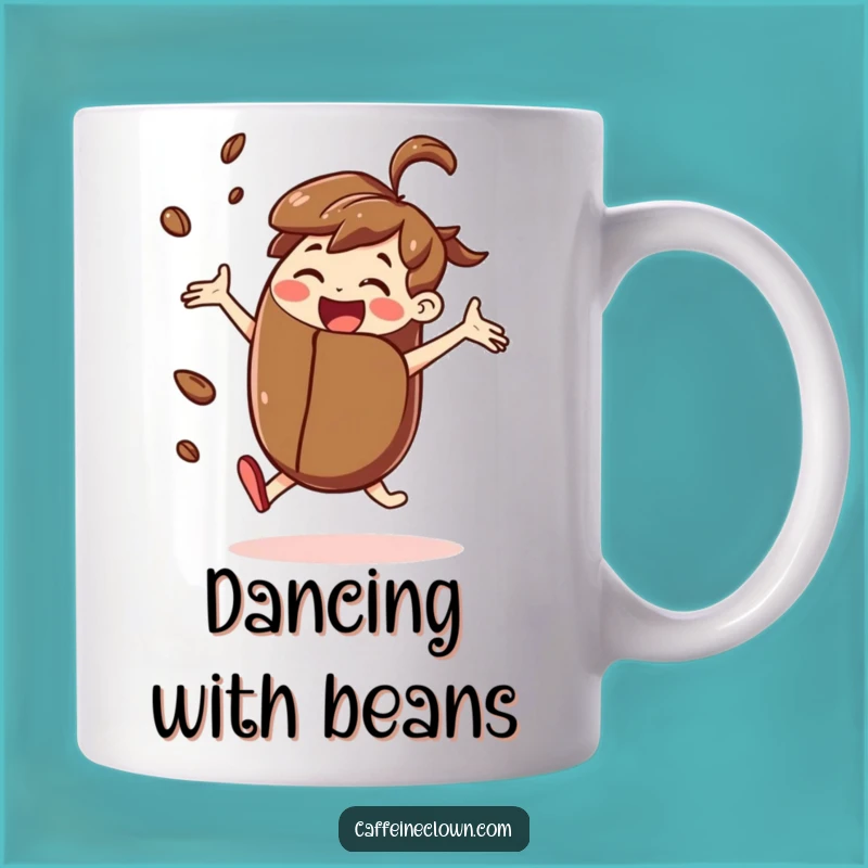 Funny Dancing Coffee Bean Mug: Celebrate Your Love