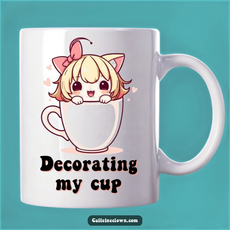Funny Adorable Coffee Cup Mug: Playful Design Gift