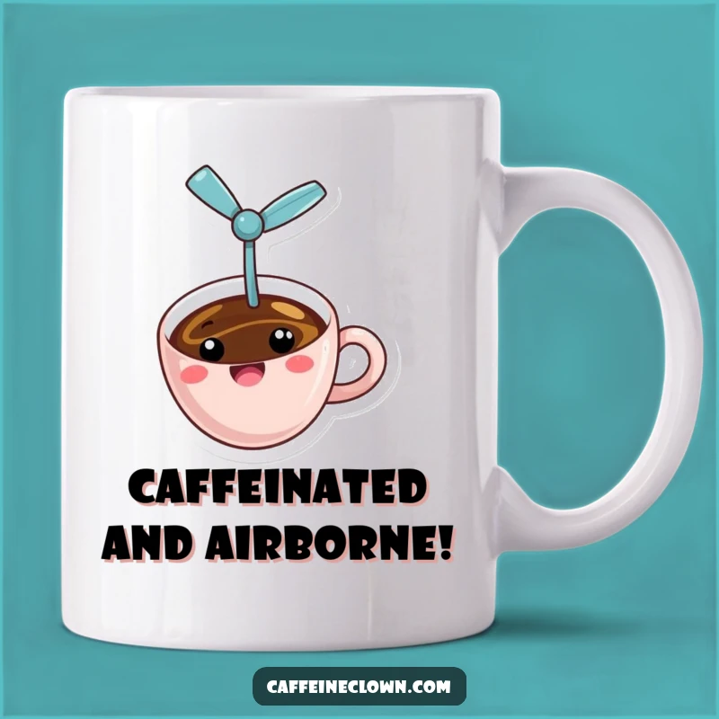 Funny Flying Coffee Mug: A Whimsical Propeller Coffee Cup, Perfect Funny Gift