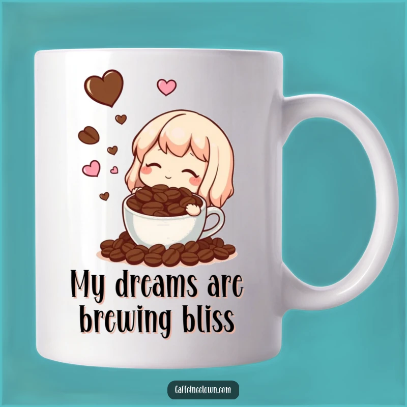 Funny Coffee Bean Dream Mug: A Heartwarming Gift for Coffee Lovers