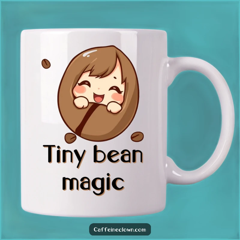 Funny Coffee Bean Explorer Mug: Curious & Cheerful, Perfect Coffee Lover Gift