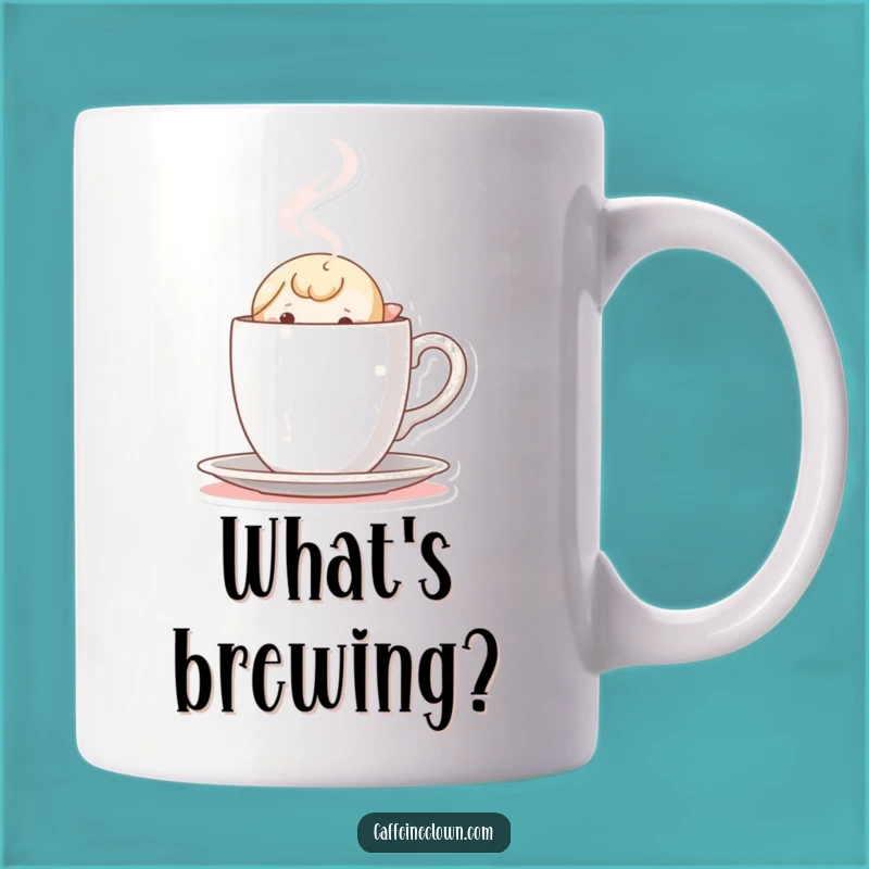 Funny Peekaboo Coffee Mug: Curious Character, Perfect Cozy Gift!