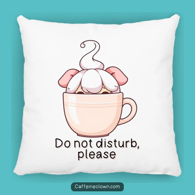 Funny Hiding Coffee Lover Pillow: Comfy & Hilarious Couch Accent Gift