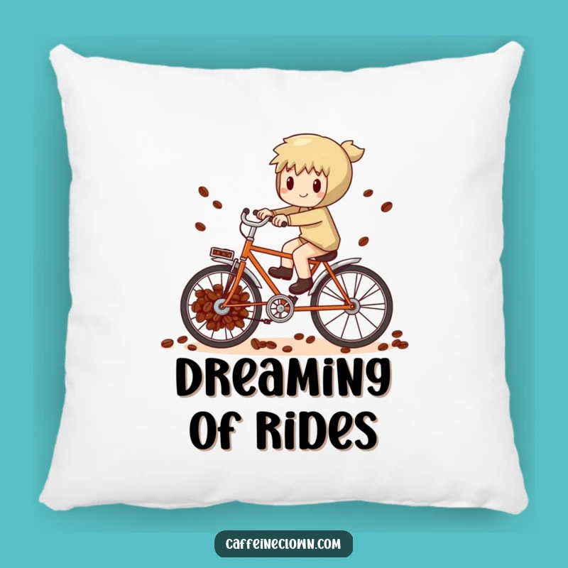 Funny Coffee Bean Bike Pillow: Cozy Comfort for the Ride