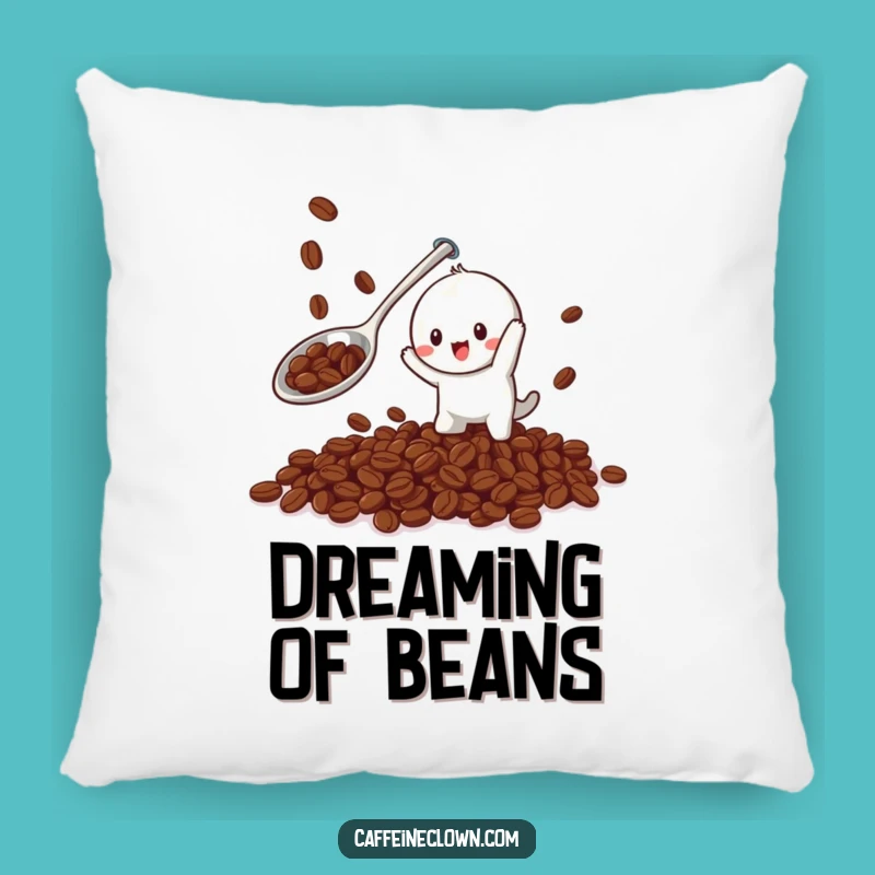 Funny Coffee Bean Catcher Pillow - Cozy & Playful Comfort, Perfect Gift!