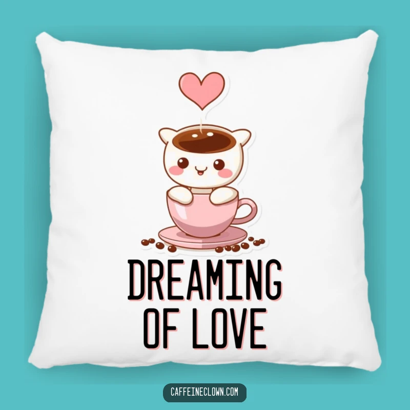 Funny Coffee Heart Steam Pillow - Cozy Gift for Romantic Coffee Lovers