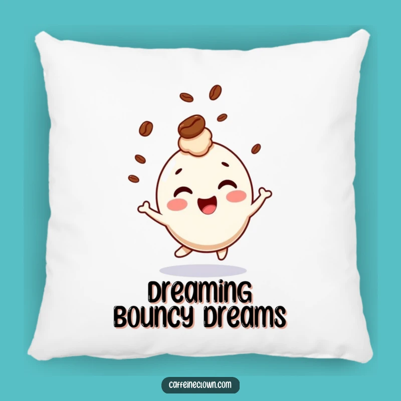 Funny Giggling Character Coffee Bean Pillow - Comfy and Hilarious Accent