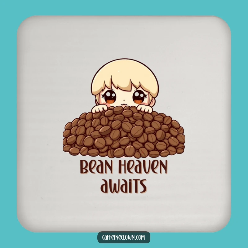 Funny Coffee Bean Mountain Coaster: Protect Your Table with Bean-tastic Style!