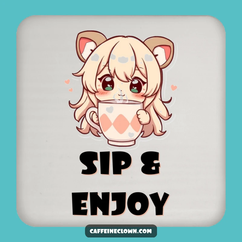 Funny Sparkling Sip Coaster Set: Protect Surfaces with Joy