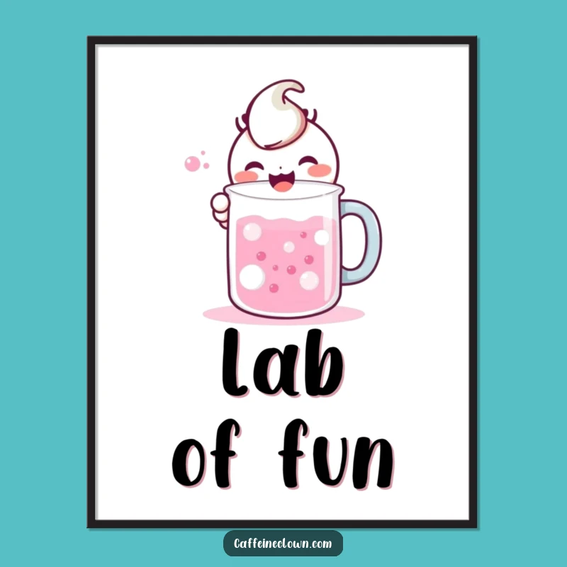 Funny Kawaii Potion Poster: Adorable Science Art for Your Walls