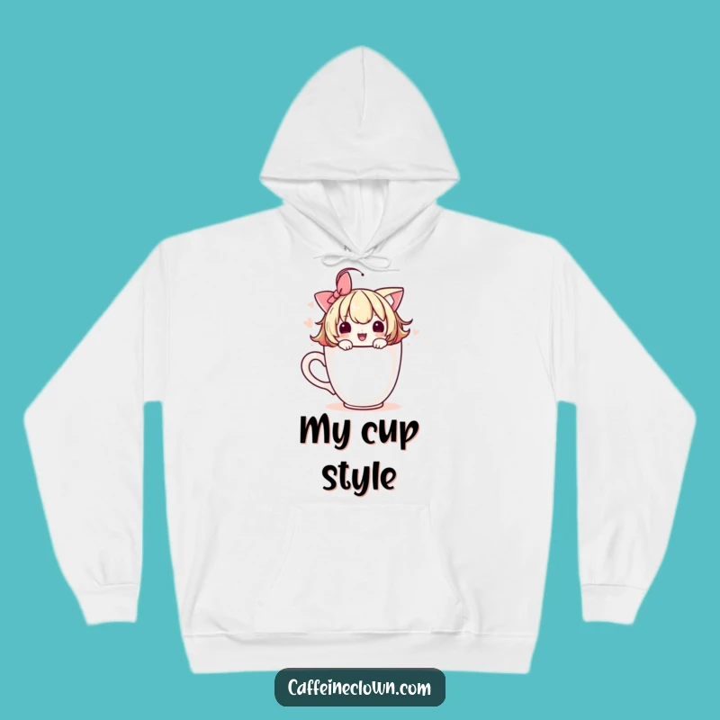 Cozy Funny Adorable Coffee Cup Hoodie: Warmth and Whimsy