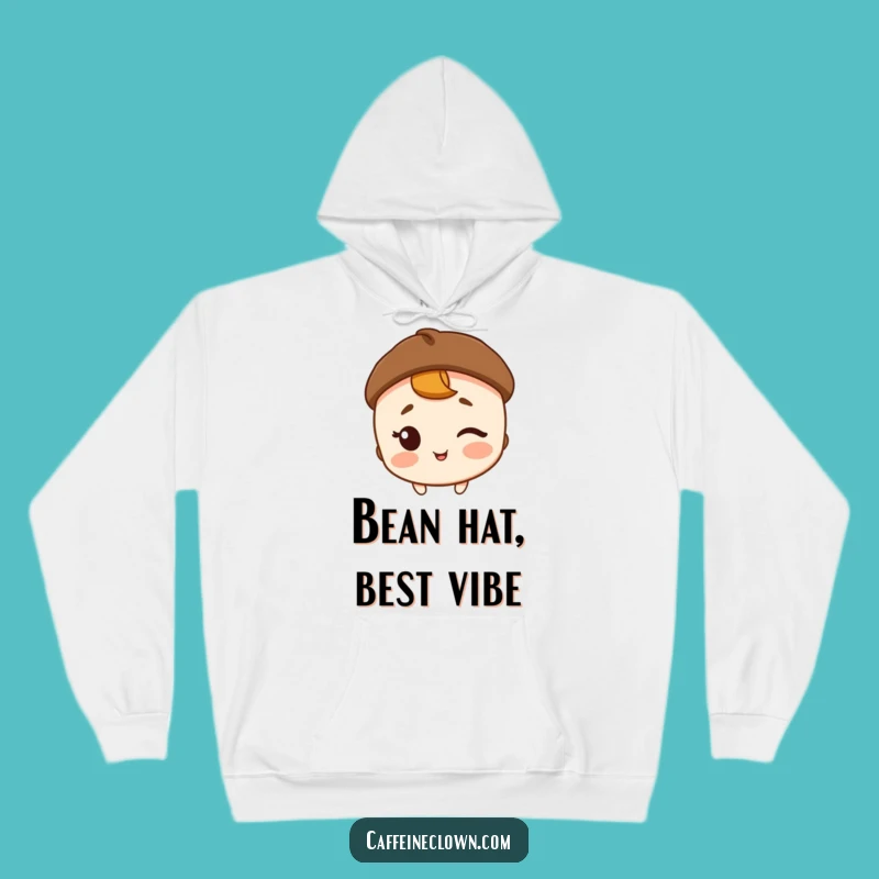 Funny Coffee Bean Hat Hoodie: Cozy Up with a Witty Coffee Vibe