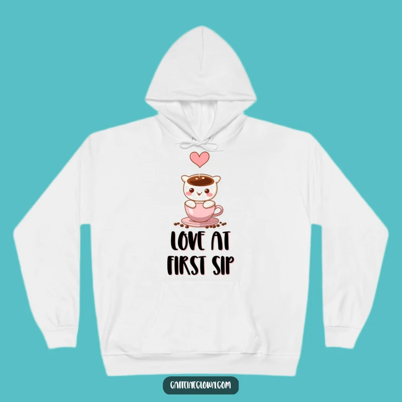 Funny Coffee Heart Steam Hoodie - Cozy Gift for Coffee Lovers