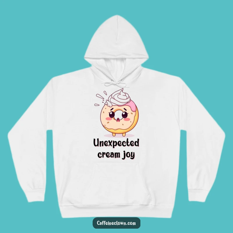 Funny Donut Surprise Hoodie: Cozy Whipped Cream Donut Apparel, Ideal Funny Gift