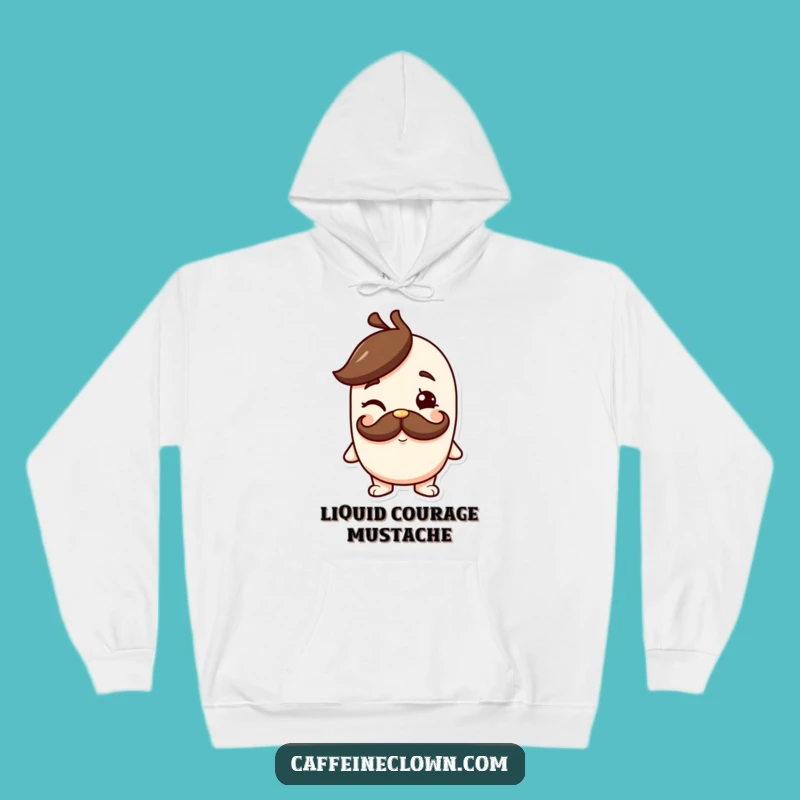 Cozy Funny Coffee Mustache Hoodie: Your Go-To for Warm, Witty Comfort!