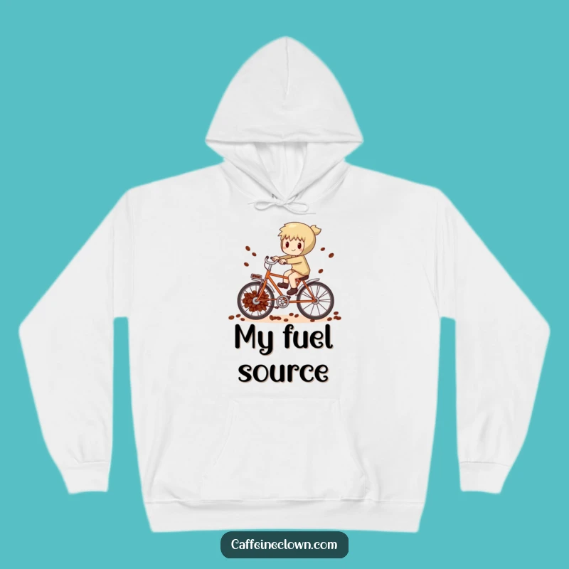 Cozy Funny Coffee Bean Bike Hoodie: Ride in Warmth and Humor