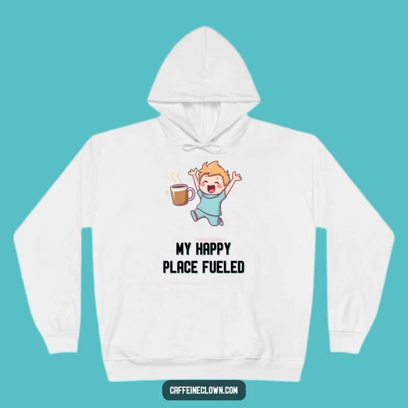 Funny Leaping Coffee Fan Hoodie: Cozy Figure's Delightful Brew Gift