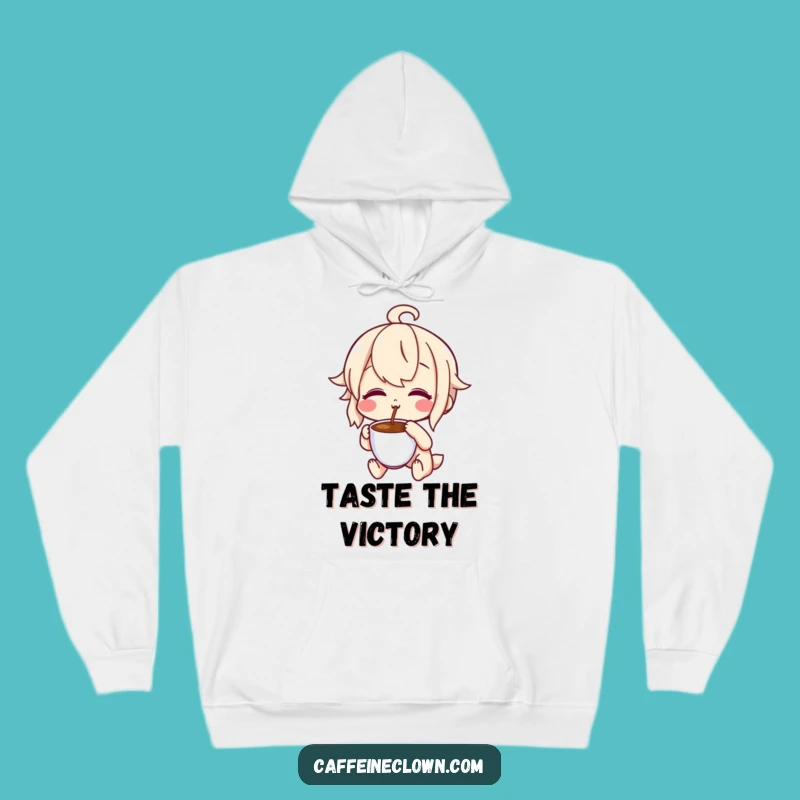 Funny Cozy Coffee Tasting Hoodie: Delightful Puckered Sip, Perfect Warm Gift