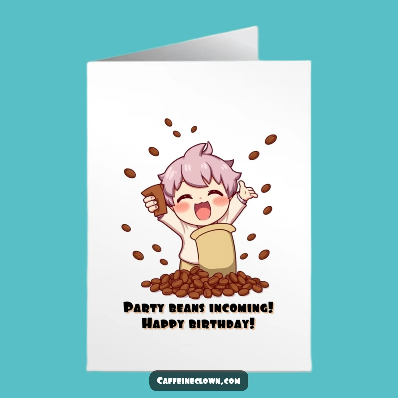 Free Printable Birthday Card Funny Coffee Lover Character, Hilarious DIY Gift