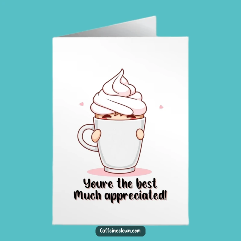 Free Printable Thank You Card: Whipped Cream Surprise - Funny Downloadable Gift!