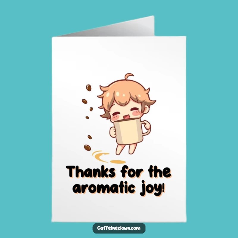 Thank You Free Printable Card - Coffee Spin, Funny DIY Gift