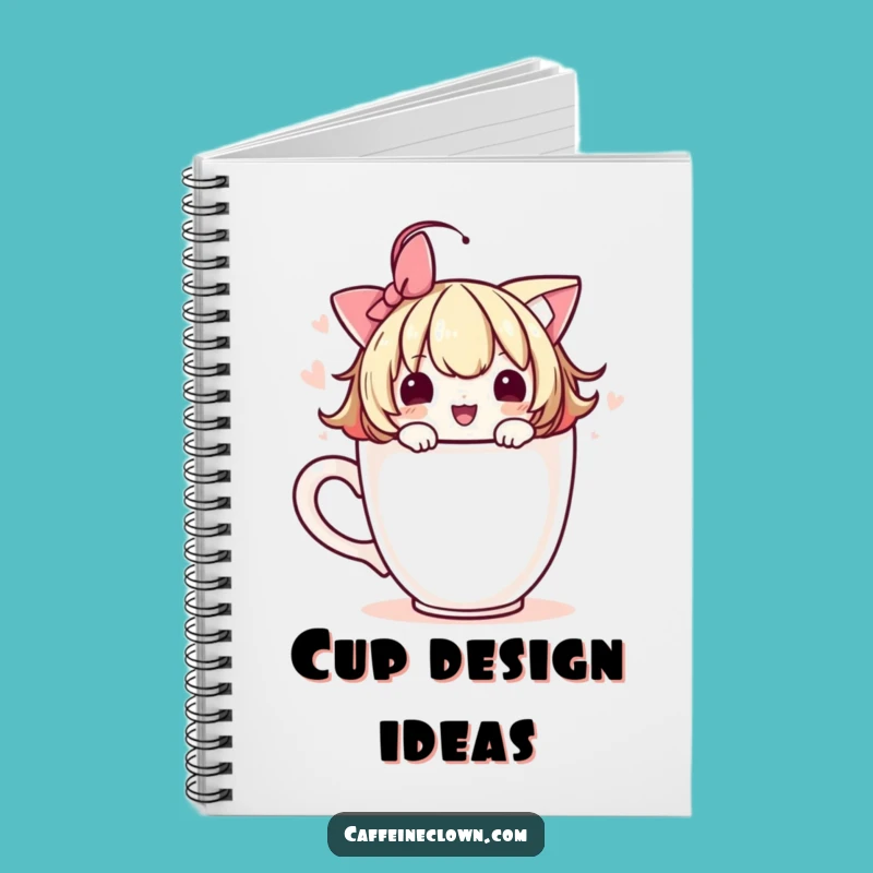 Funny Adorable Coffee Cup Notebook: Jot Down Creative Ideas