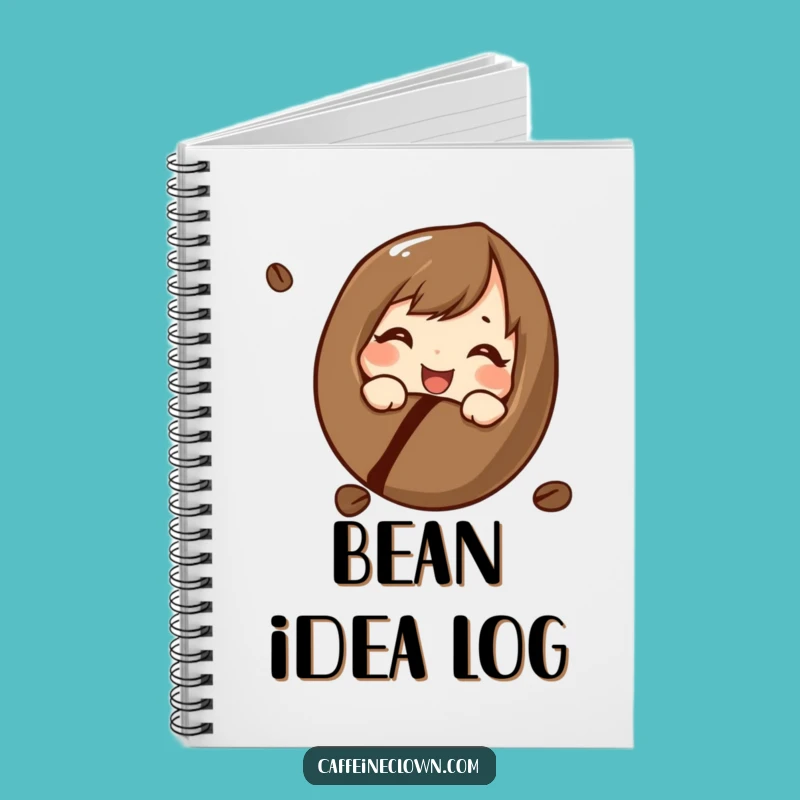 Funny Coffee Bean Notebook: Curious Journal, Perfect Gift for Writers
