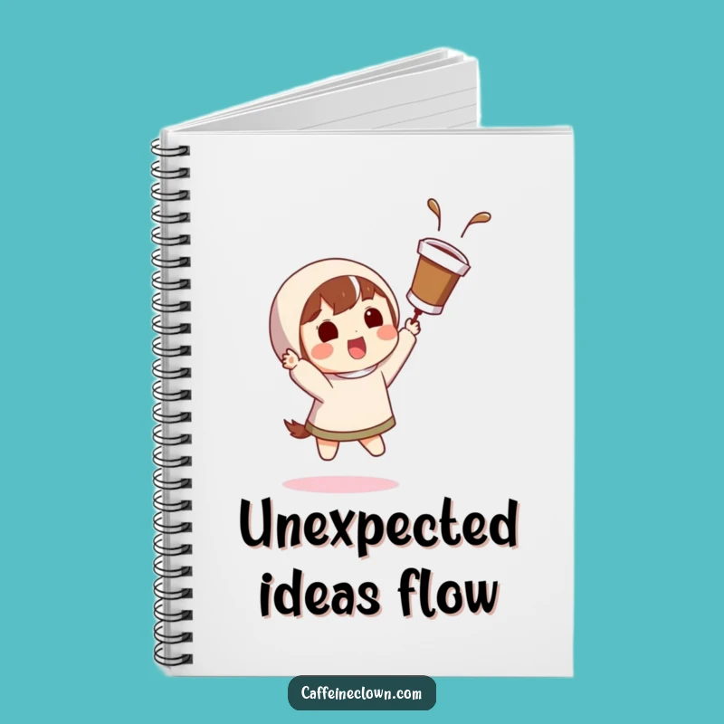Funny Coffee Catch Notebook: Jot Down Ideas with Coffee Drama