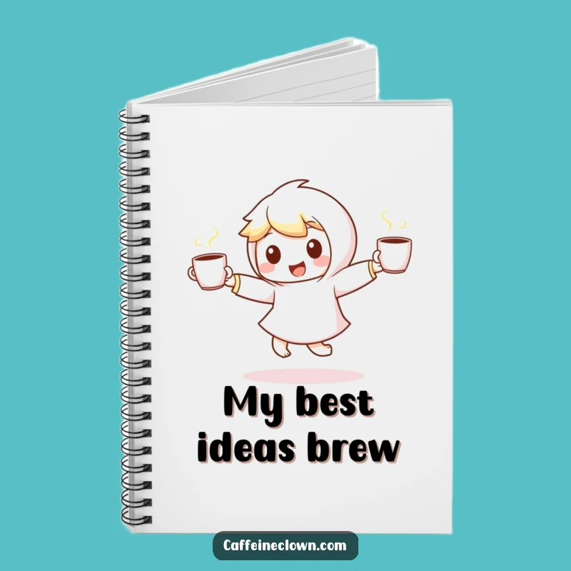 Funny Coffee Dancer Notebook - Jot Down Ideas with Joy, Perfect Gift!