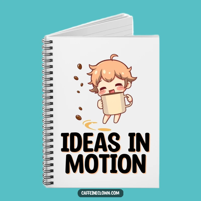 Funny Coffee Spin Notebook - Journal Aroma Trail Gift