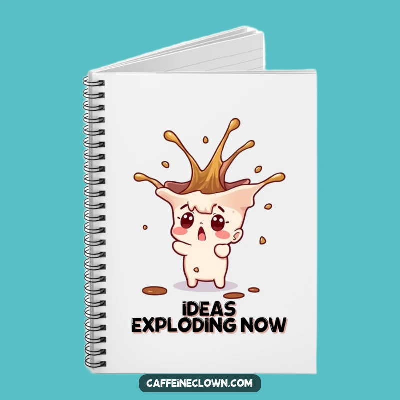 Funny Coffee Splash Surprise Notebook: Capture Your Thoughts with a Jolt
