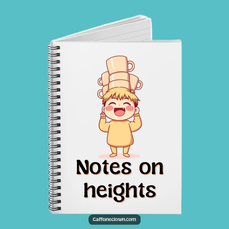 Funny Coffee Stack Notebook: Jot Down Ideas with a Balancer, Great Funny Gift