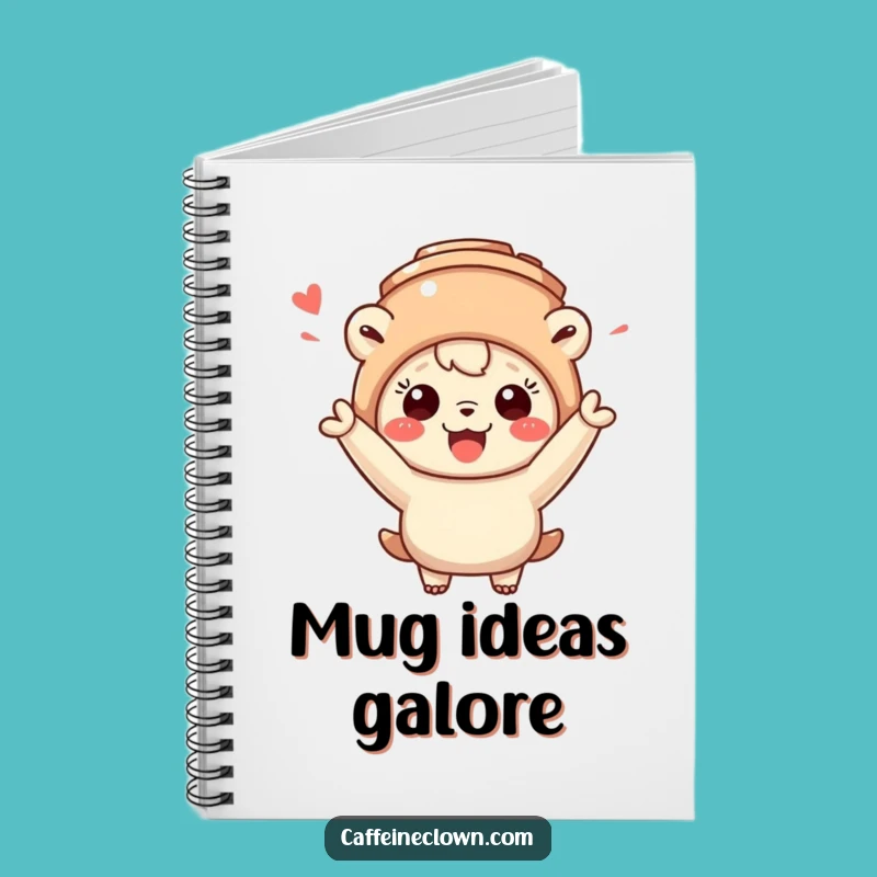 Funny Mug Hat Creature Notebook: Jot Down Ideas with Enthusiasm - Perfect Gift!