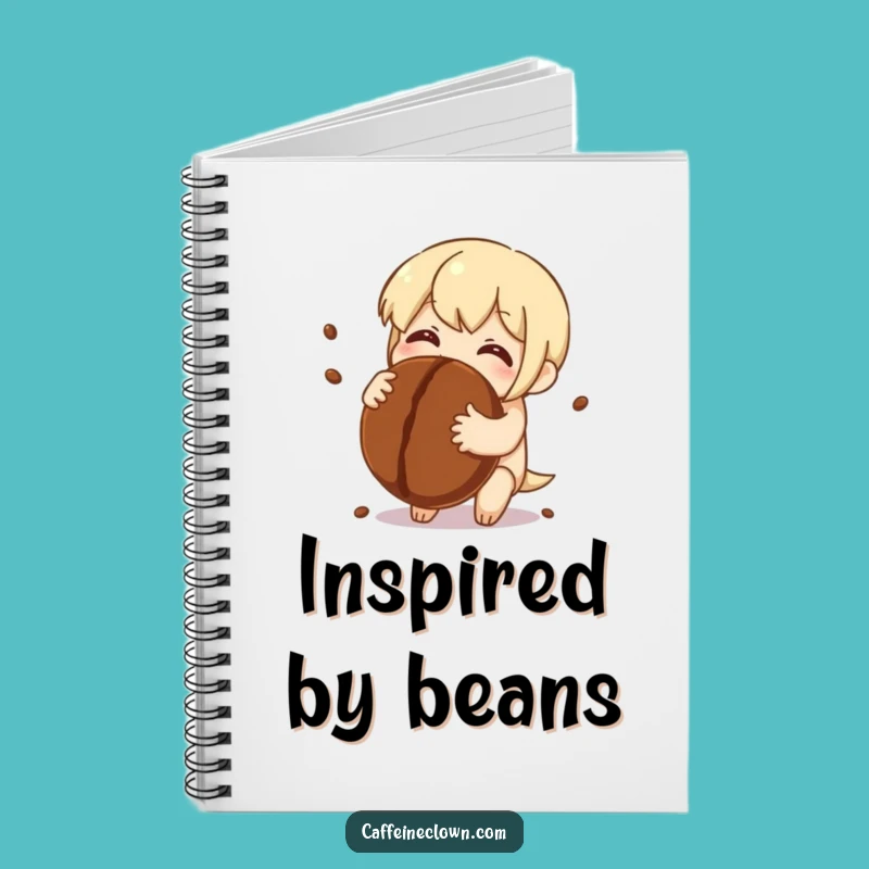 Funny Notebook: Coffee Bean Hug Character - Jot Down Loving Ideas!
