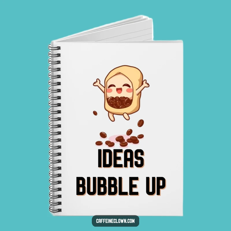 Funny Bubbly Bean Drop Notebook: Jot Down Ideas with Joy - Perfect Gift!